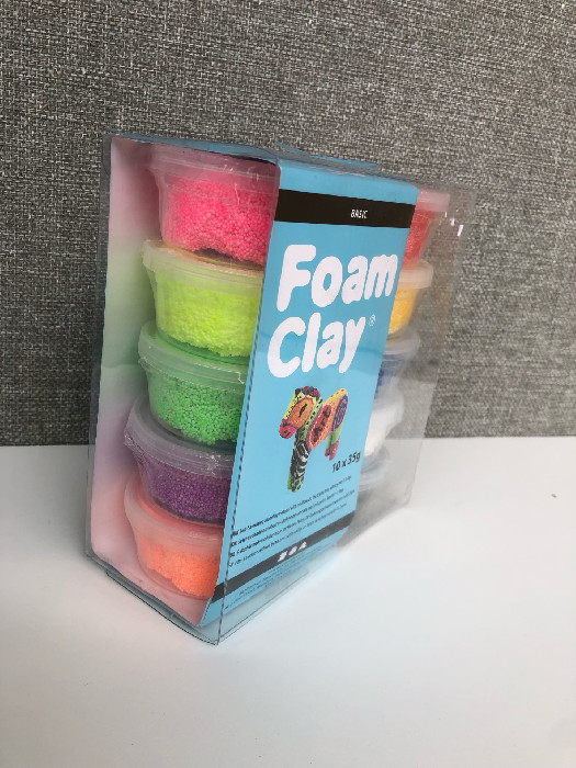 Foam Clay® Building Pack Basic, Pasta Modellabile Autoindurente, Kit Completo Per Bambini E Creativi, 60 Vasetti